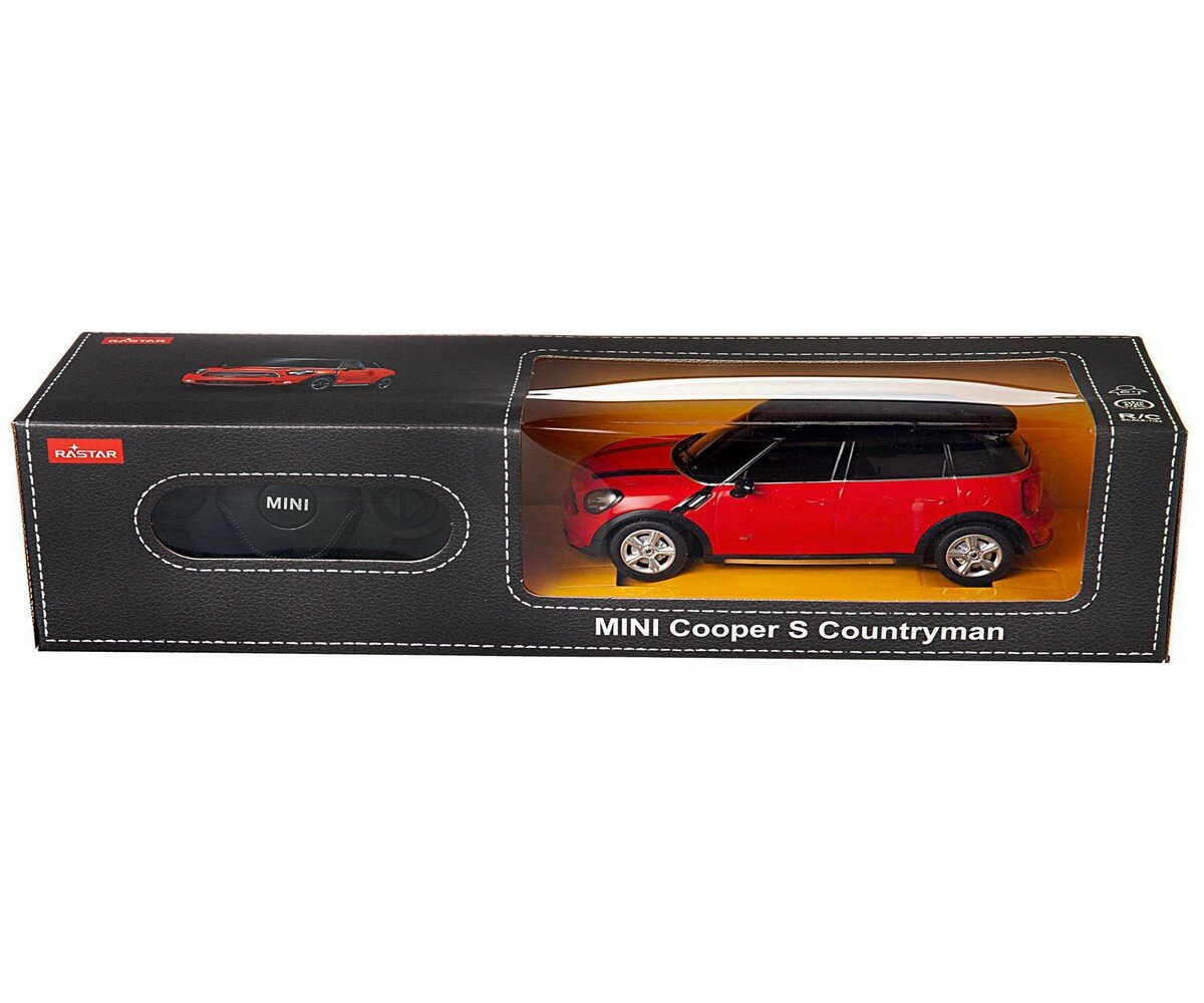 Rastar Машина на р/у – Mini Cooper S Countryman, 1:24, красный - фото №13