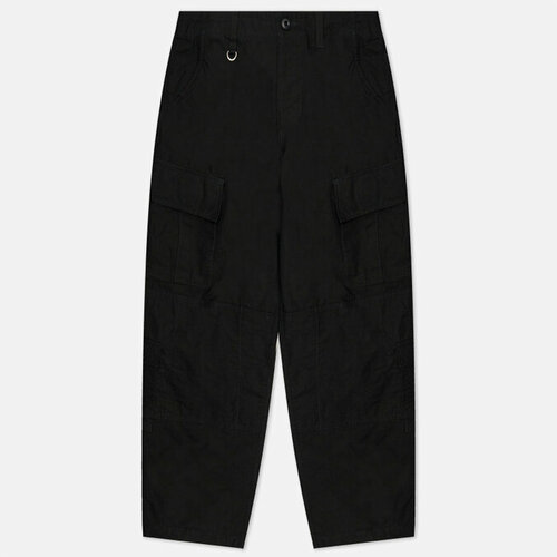 Брюки Uniform Experiment rip stop tactical, прямой силуэт, размер xl, черный