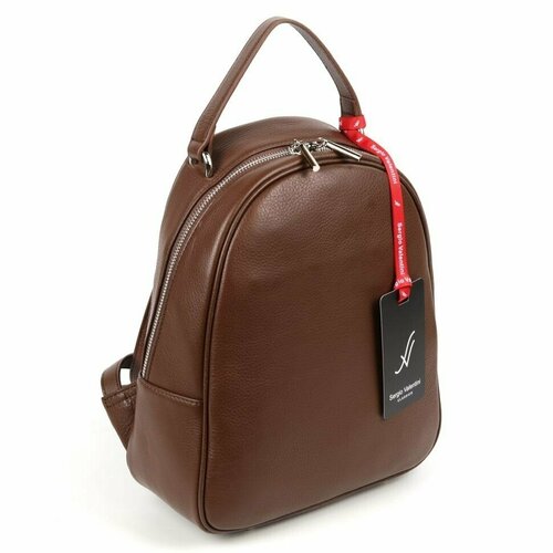 фото Рюкзак sergio valentini sv-sz763/b марун, фактура гладкая, коричневый
