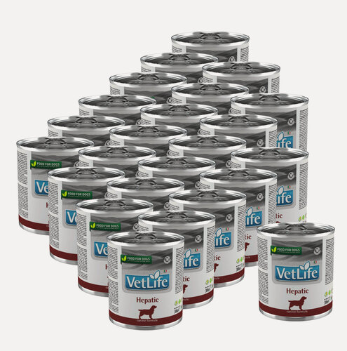 Изображение товара Паштет Vet Life Hepatic / для собак при заболевании печени, 300 г 24 шт.