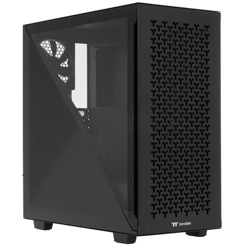 Корпус ATX Thermaltake CA-1S2-00M1WN-02 черный, без БП, окно из закаленного стекла, 2*120mm fan, Type-C , 2*USB 3.0, audio - фото №2