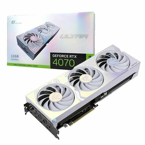 Видеокарта Colorful iGame GeForce RTX 4070 Ultra W OC -V 12 ГБ colorful видеокарта colorful igame geforce rtx 3080 ultra w oc 12g lhr v