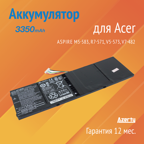 Аккумулятор AP13B8K для Acer M5-583 / V5-572 / V7-482 (AP13B3K, KT.00403.013) вентилятор кулер для ноутбука acer v5 472 v5 472p v5 572g v7 481g v7 581g vga org p n dfs400805l10t