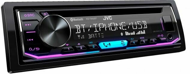 Автомагнитола JVC KD-T902BT, черный