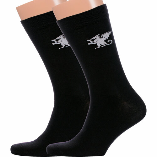 фото Носки красная ветка, 2 пары, размер 27, черный