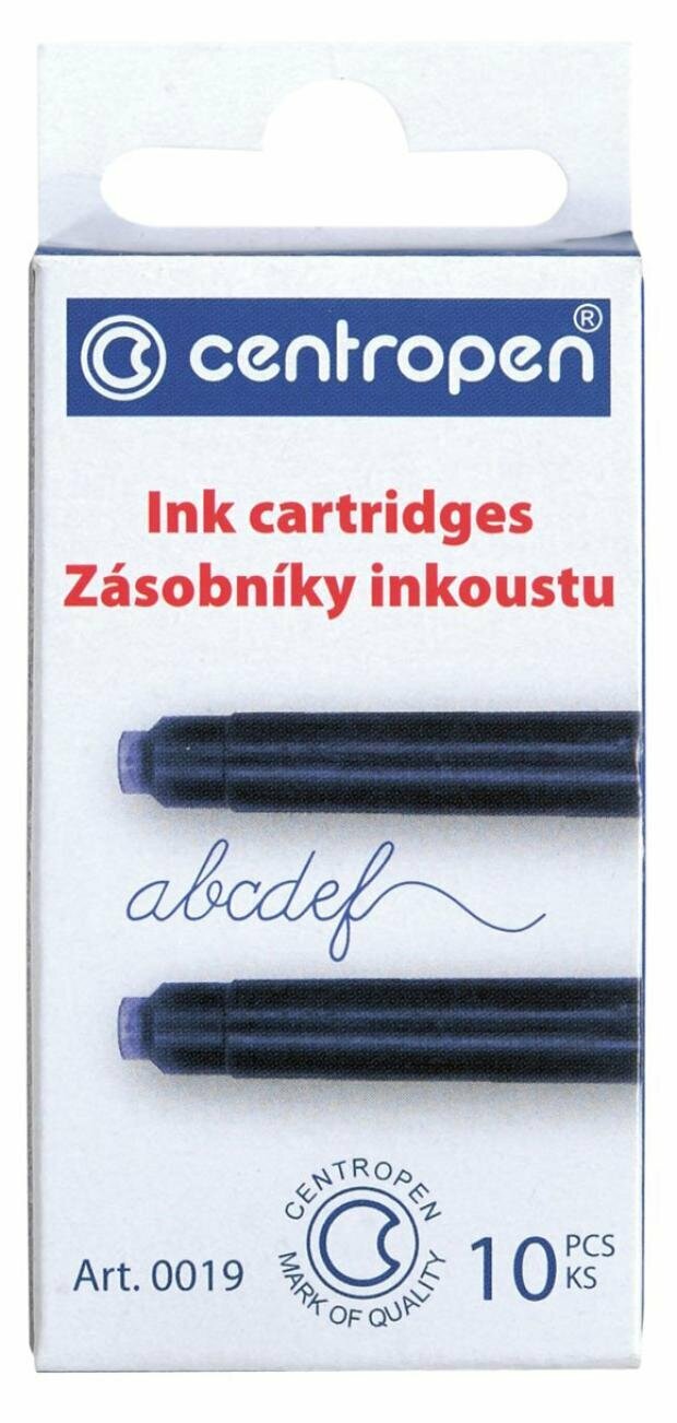 Картриджи чернильные Centropen синие, 10 шт - фото №18