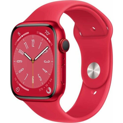 Apple Watch Series 8 45 mm алюминий цвета PRODUCTRED спортивный ремешок PRODUCTRED MNP43 4187000₽