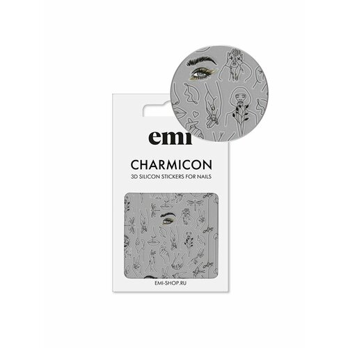Charmicon 3D Silicone Stickers №173 Силуэты