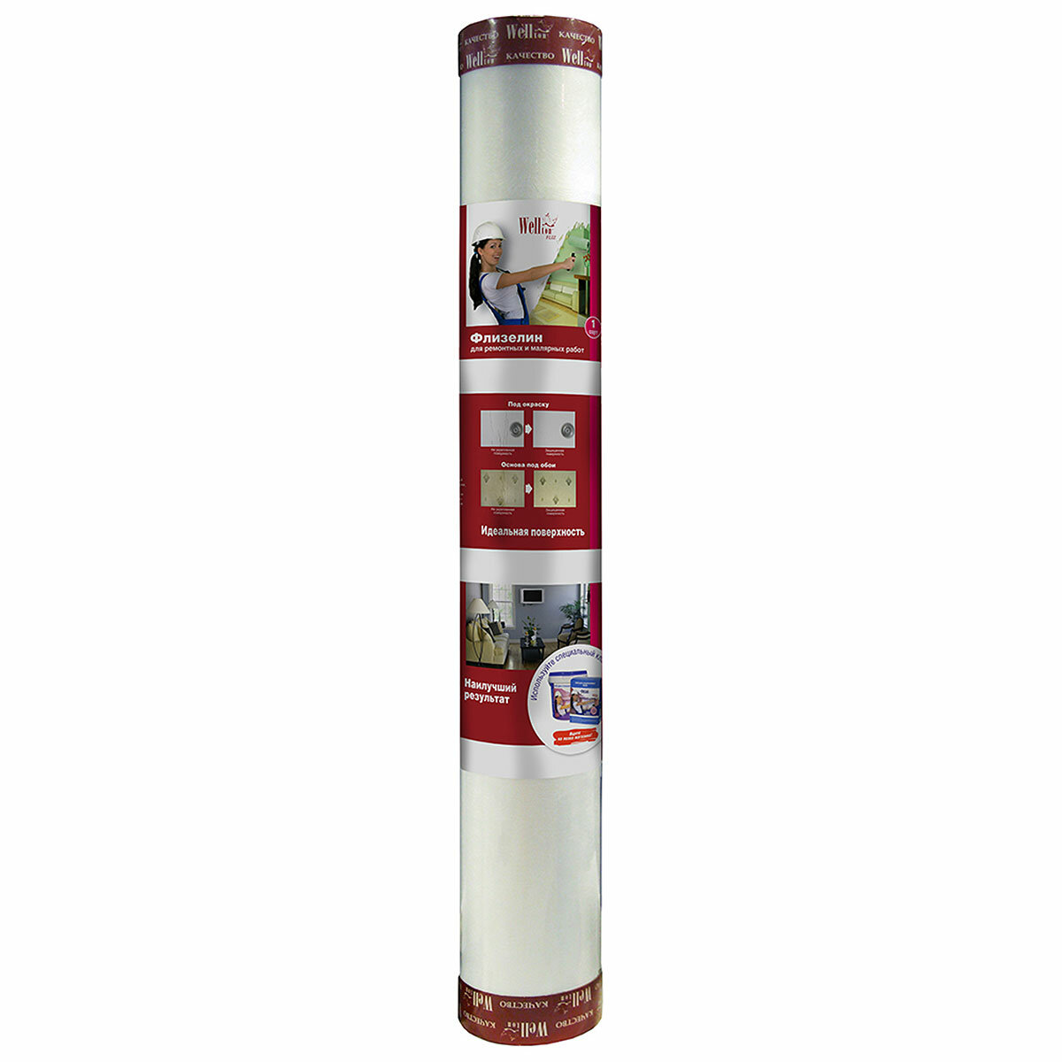 Wellton Флизелин малярный Fliz плотность 150 г/м2 1х25м WF150