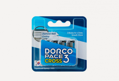 Изображение товара Сменные кассеты для бритья Dorco Pace 3 Cross, 4 шт