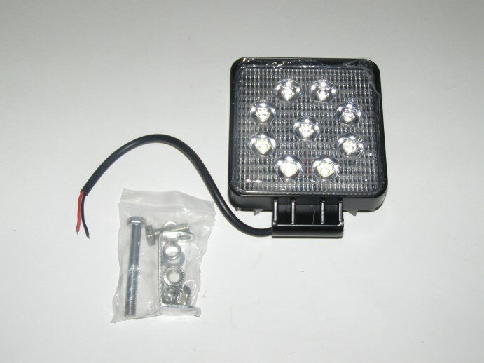 Фара светодиодная дополнительная 9 SMD 27W, 10-30V, ближний