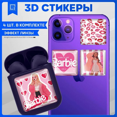 3D Наклейки на телефон Barbie Барби