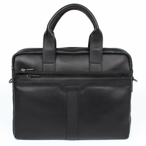 Кожаный портфель Catiroya - модель СА7721 цвет - черный