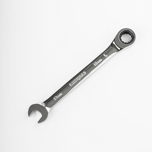 Ключ рожково-накидной трещоточный Cr-V 13мм Колир 395₽