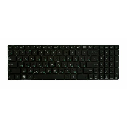 Клавиатура для ноутбука ASUS R500 gzeele us layout keyboard for asus n76 n76vb n76vj n76vm n76vz black with silver topcase laptop palmrest upper case kb bezel