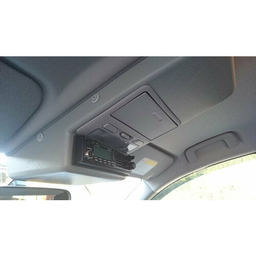 Консоль потолочная для установки р/c Mitsubishi L200/Pajero Sport вырез под р/c 140х40 мм, серая