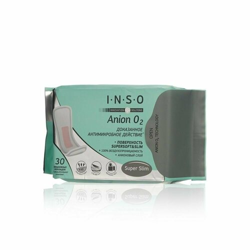 Женские прокладки гигиенические ежедневные INSO Anion O2 30 штук прокладки гигиенические inso гигиенические прокладки с анионовым слоем anion o2 normal