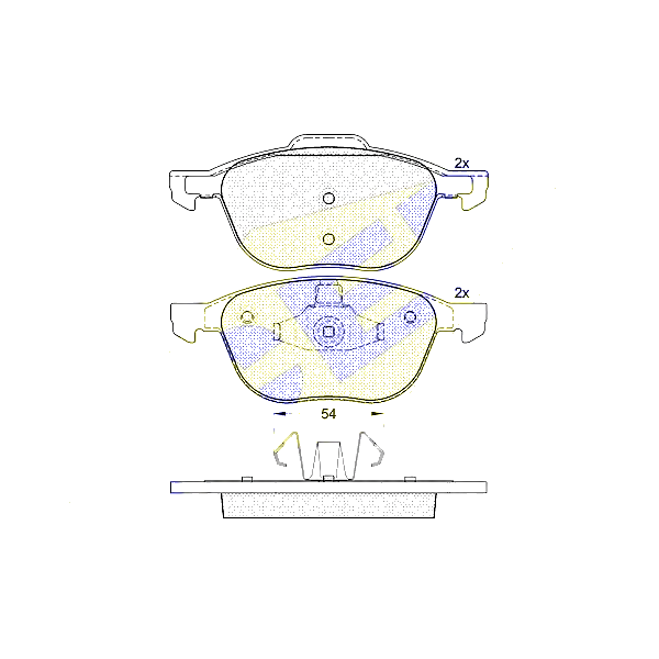 ICER 181617-399 колодки торм. дисковые Ford (Форд) Focus (Фокус) II III kuga