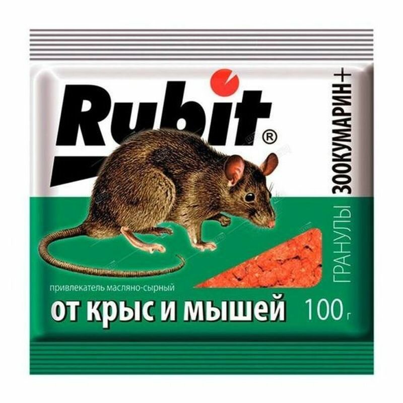 Rubit Зоокумарин + сырные гранулы 100г
