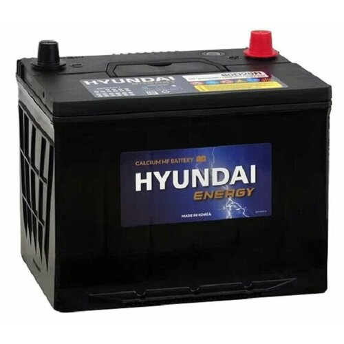 Аккумулятор автомобильный Hyundai CMF 80D26R 75 А/ч 650 А прям. пол. Азия авто (260x172x220) с бортиком