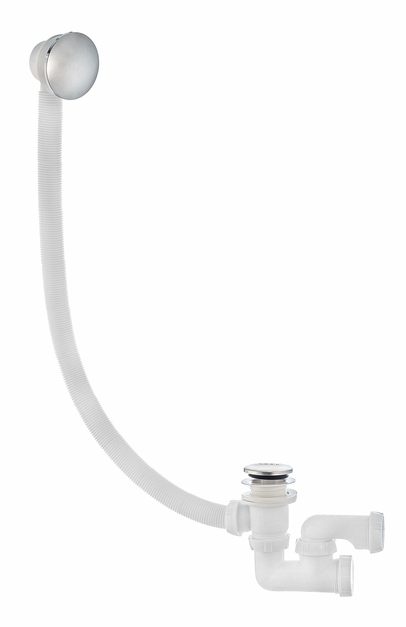 фото Трубный (коленный) слив-перелив для ванны WIRQUIN Quick Clac 30718585