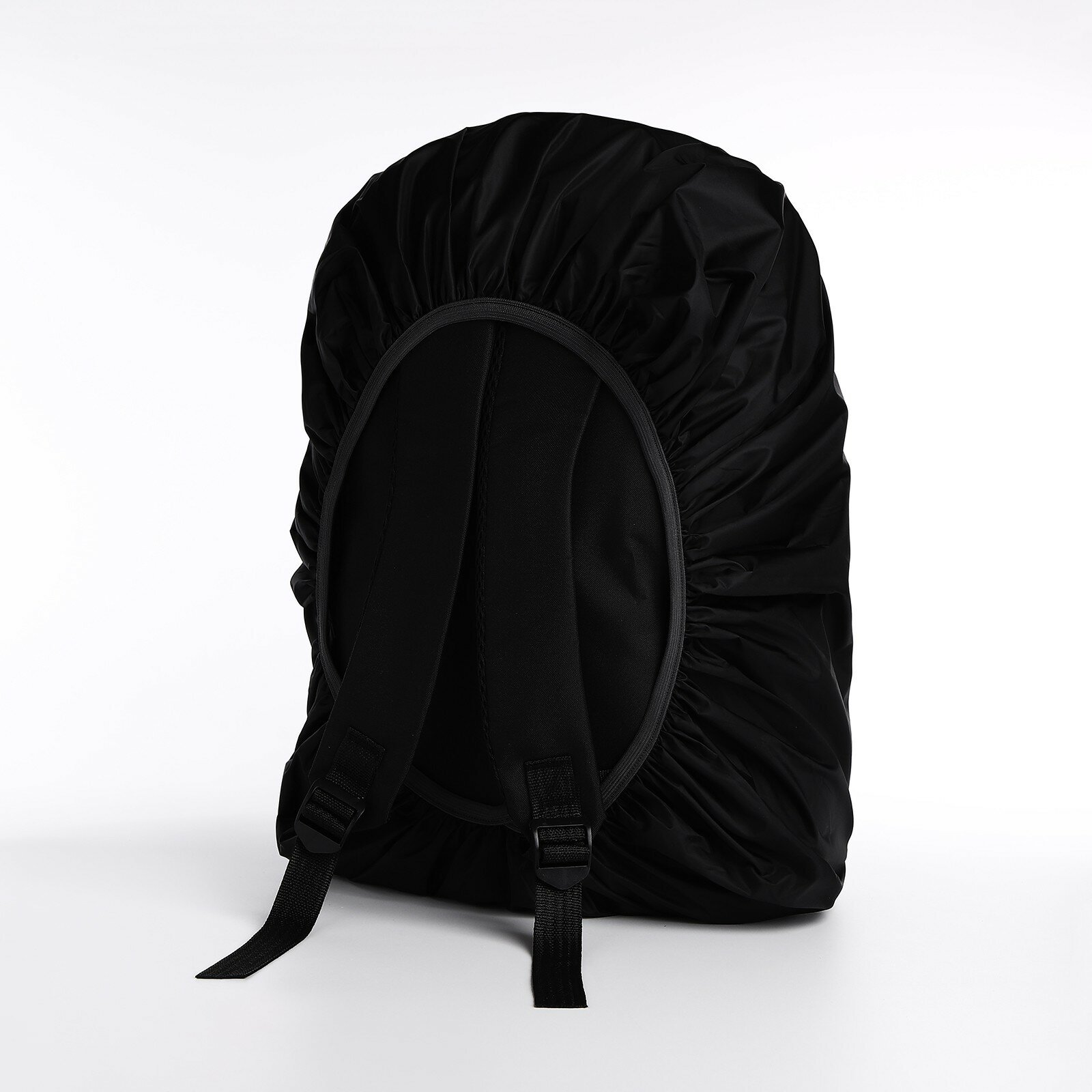 Чехол на рюкзак водоотталкивающий, 37*24*70 см, 60 л, со светотраж. полосой, черный 9948586