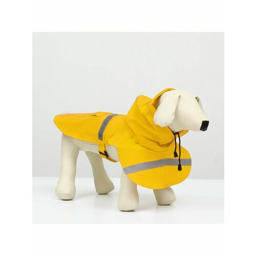 Дождевик для собак, размер М ДС 25-30, ОГ 33-35, ОШ 21-25 см