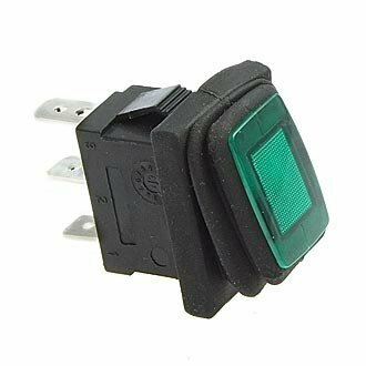 Клавишный переключатель SB008-12V IP65 on-off 13x19.2mm (RUICHI)