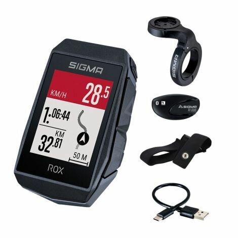 Велокомпьютер Sigma ROX 11.1 EVO (Black) HR Set 150, GPS, BLUETOOTH (Android, IOS) черный