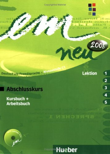 Em neu 2008 Abschlusskurs, Kurs- + Arbeitsbuch, L.1-5 mit Audio-CD