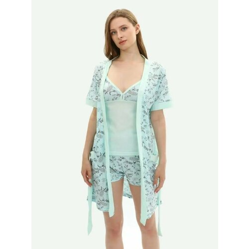 Пеньюар ЛАРИТА, размер 44, зеленый