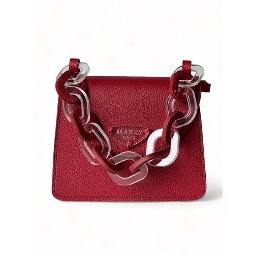 фото Сумка макей 115-08-21, фактура зернистая, красный
