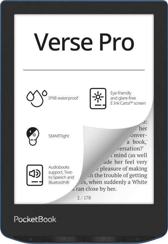 Электронная книга PocketBook 634 Verse Pro WW Azure PB634-A-WW