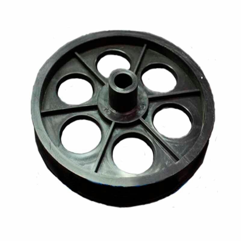 фото Шкив для бетономешалки диаметр 162 мм, внутренний диаметр металлической втулки 14 мм, скос