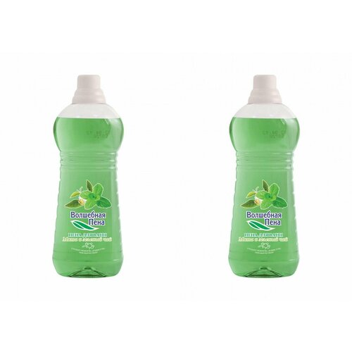 Волшебная пена, Пена для ванны Мята и Зеленый чай, 1000 мл, 2 штуки
