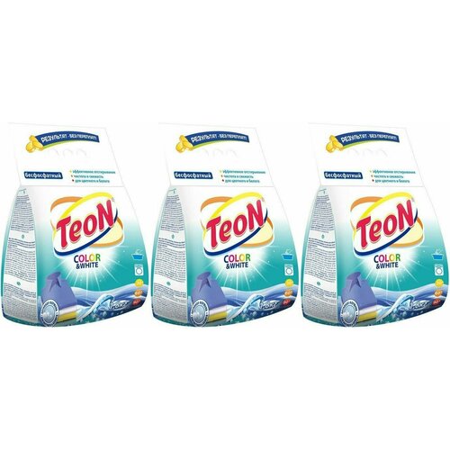 TEON, Стиральный порошок Color&White, 1800 г, 3 шт