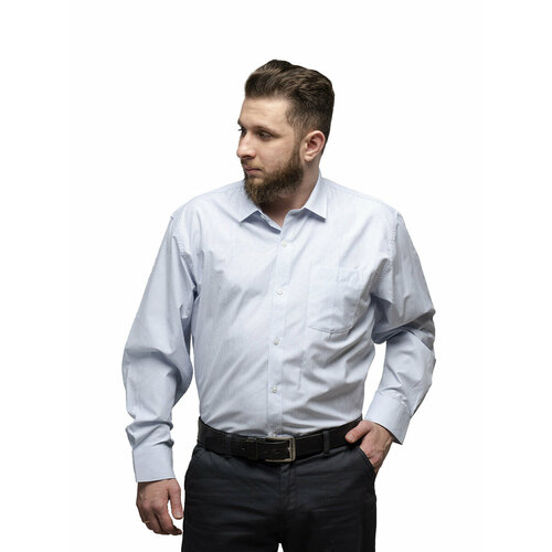 фото Рубашка imperator, размер 54/xl/178-186/43 ворот, голубой