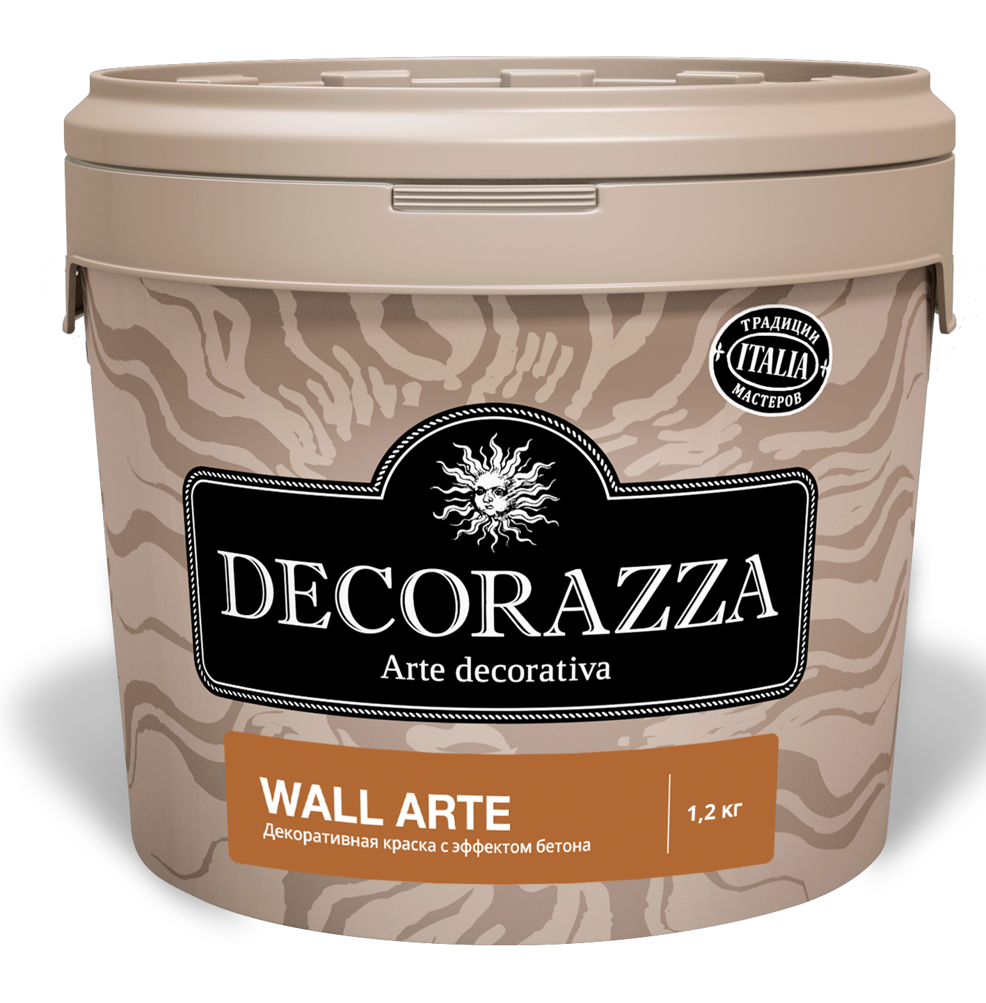 Декоративная штукатурка Decorazza Wall Arte (с эффектом гладкого бетона) 1.2 кг