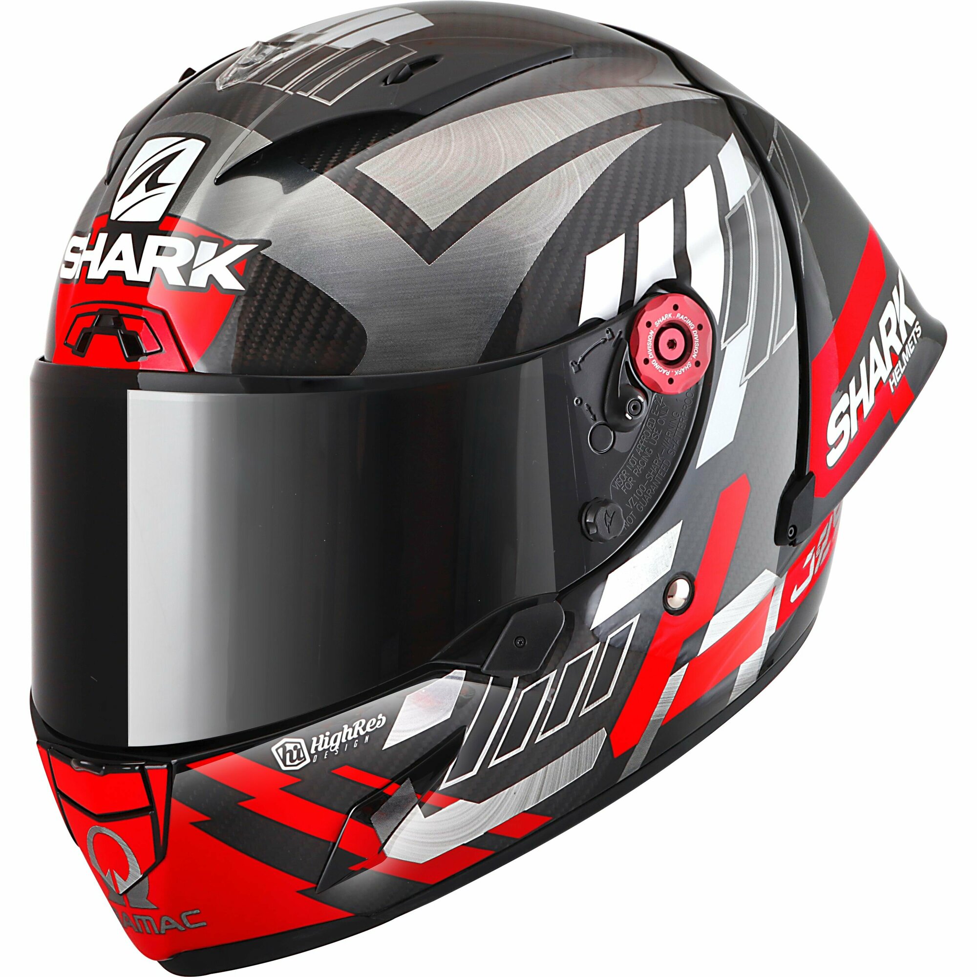 Мотошлем интеграл SHARK RACE-R PRO GP 06 REPLICA ZARCO WINTER TEST Black/Chrome/Red, M