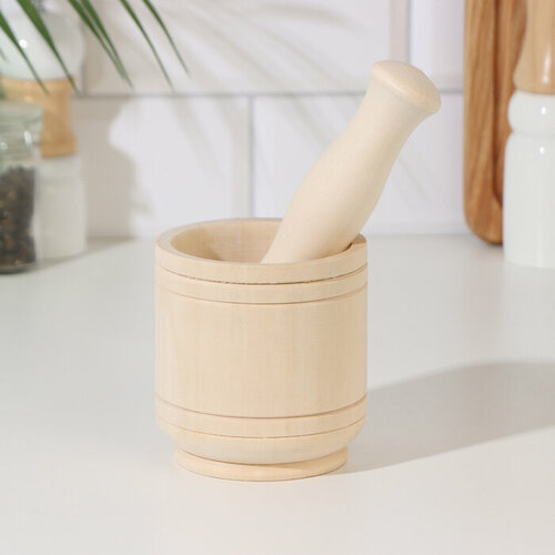 Ступка для специй с пестиком деревянная 1269 619₽