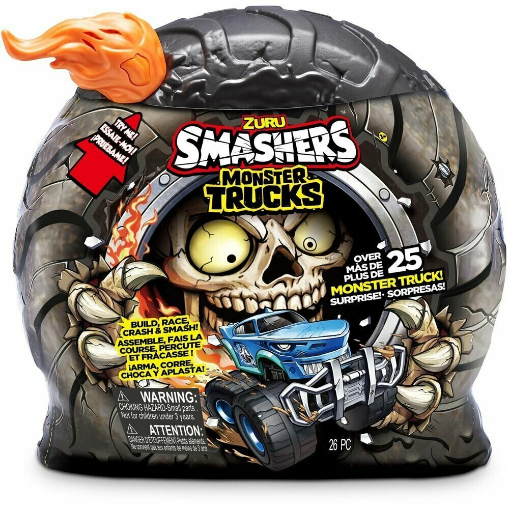 Игровые наборы и фигурки Zuru Игровой набор Zuru Smashers Monster Truck машинка для сборки, звук 74103