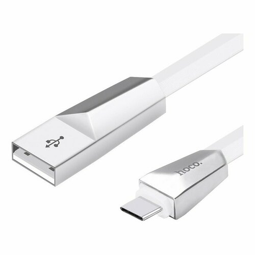 Дата-кабель Hoco X4 USB-Type-C, 1.2 м, белый дата кабель hoco x62 fortune usb type c 5 а 1 м белый