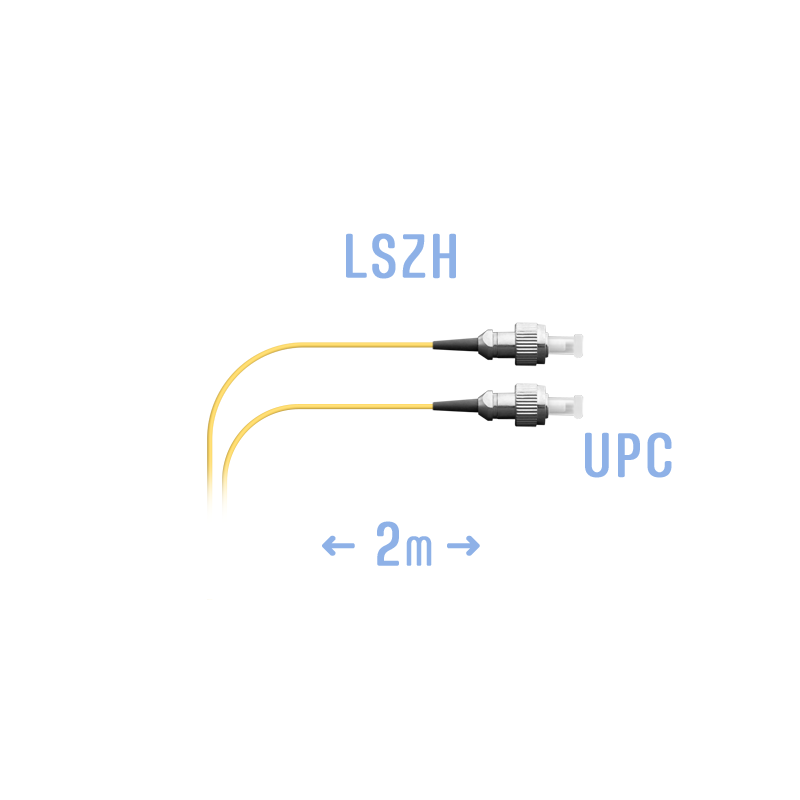Кабель SNR монтажный оптический FC/UPC SM 2м (09мм) SNR-PC-FC/UPC-2m (09)