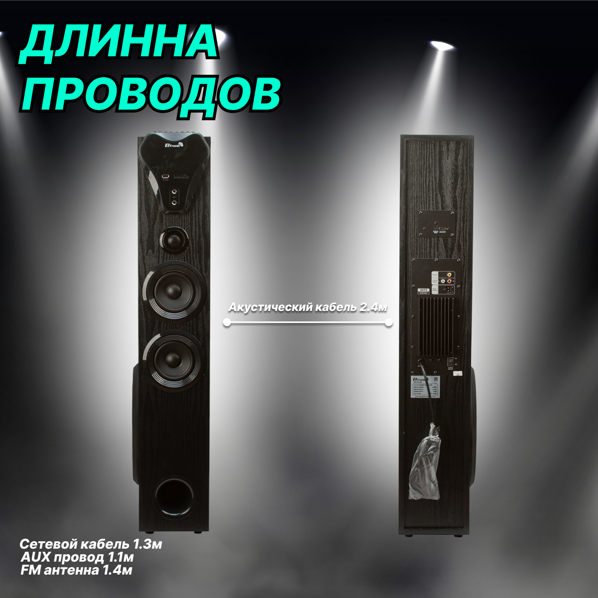 Акустическая система Eltronic 20-80 Home Sound (черный)