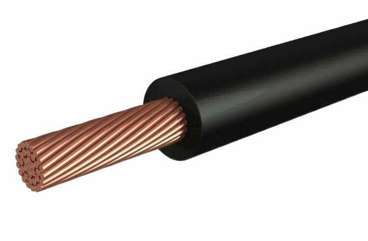 фото Провод электрический ПуГВ ( ПВ-3 ) чёрный 1 х 4 ГОСТ 31947-2012 - 2м