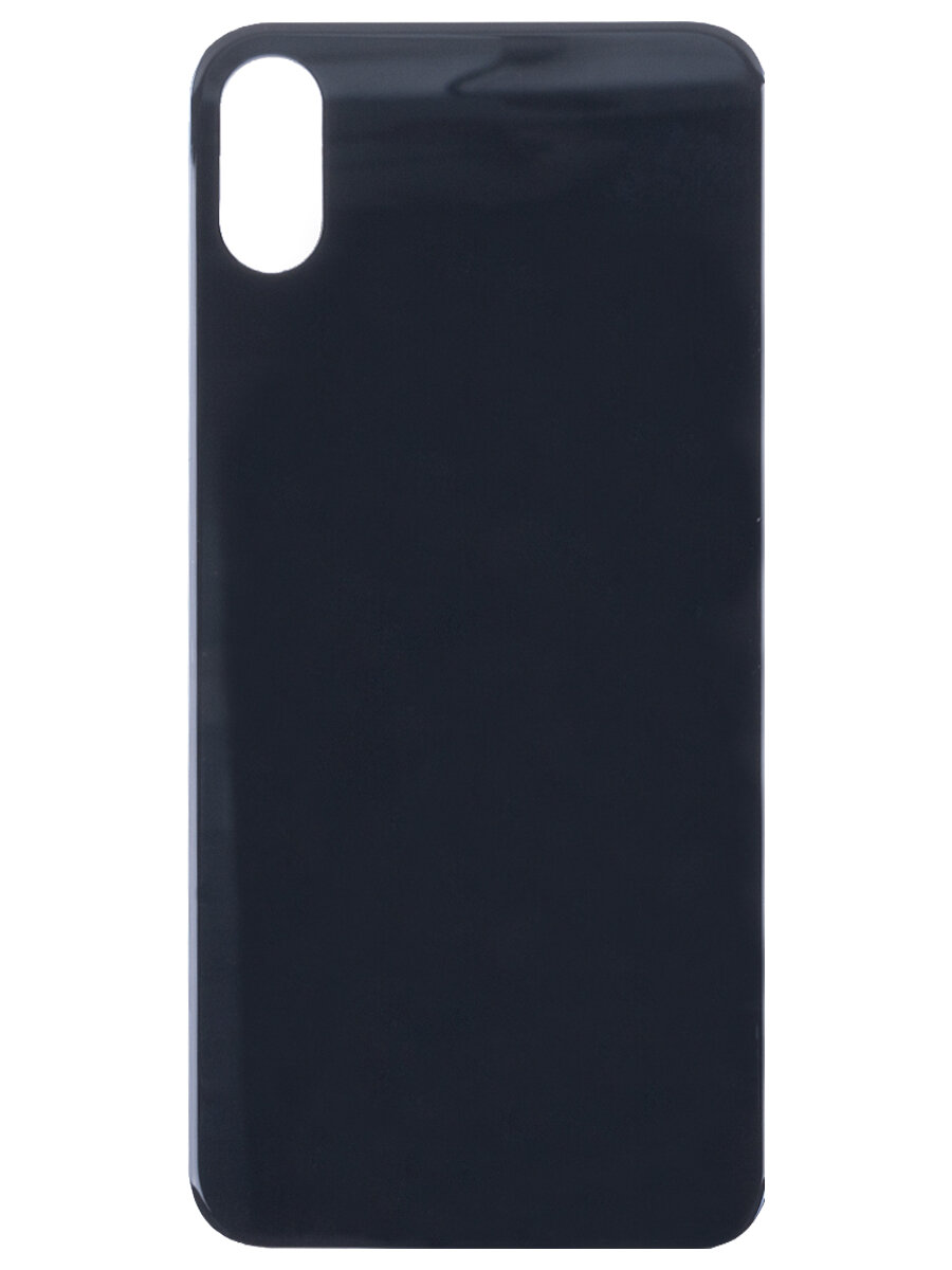 Задняя крышка для Apple iPhone X (стекло широкий вырез под камеру) (серая)