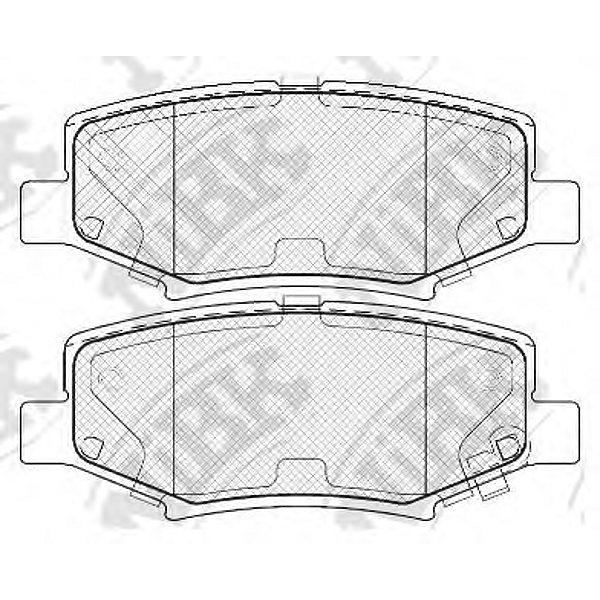 NIBK pn0497 (68003776AA / PN0497 / V2013776AA) колодки тормозные дисковые Jeep (Джип) compass 2.4 2006 - Jeep (Джип)