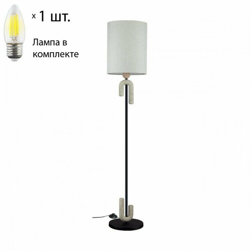 Торшер Odeon Bagel с лампочкой 54101FLamps E27 Свеча 36828₽