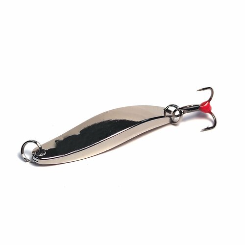 зимняя блесна hitfish winter spoon 7008 45mm 10gr col 01 silver Зимняя блесна Hitfish Winter spoon 7006 40мм 5гр (Серебро)