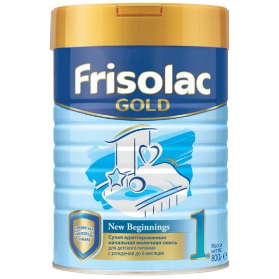 Frisolac Gold 1, с 0 до 6 мес, 800г